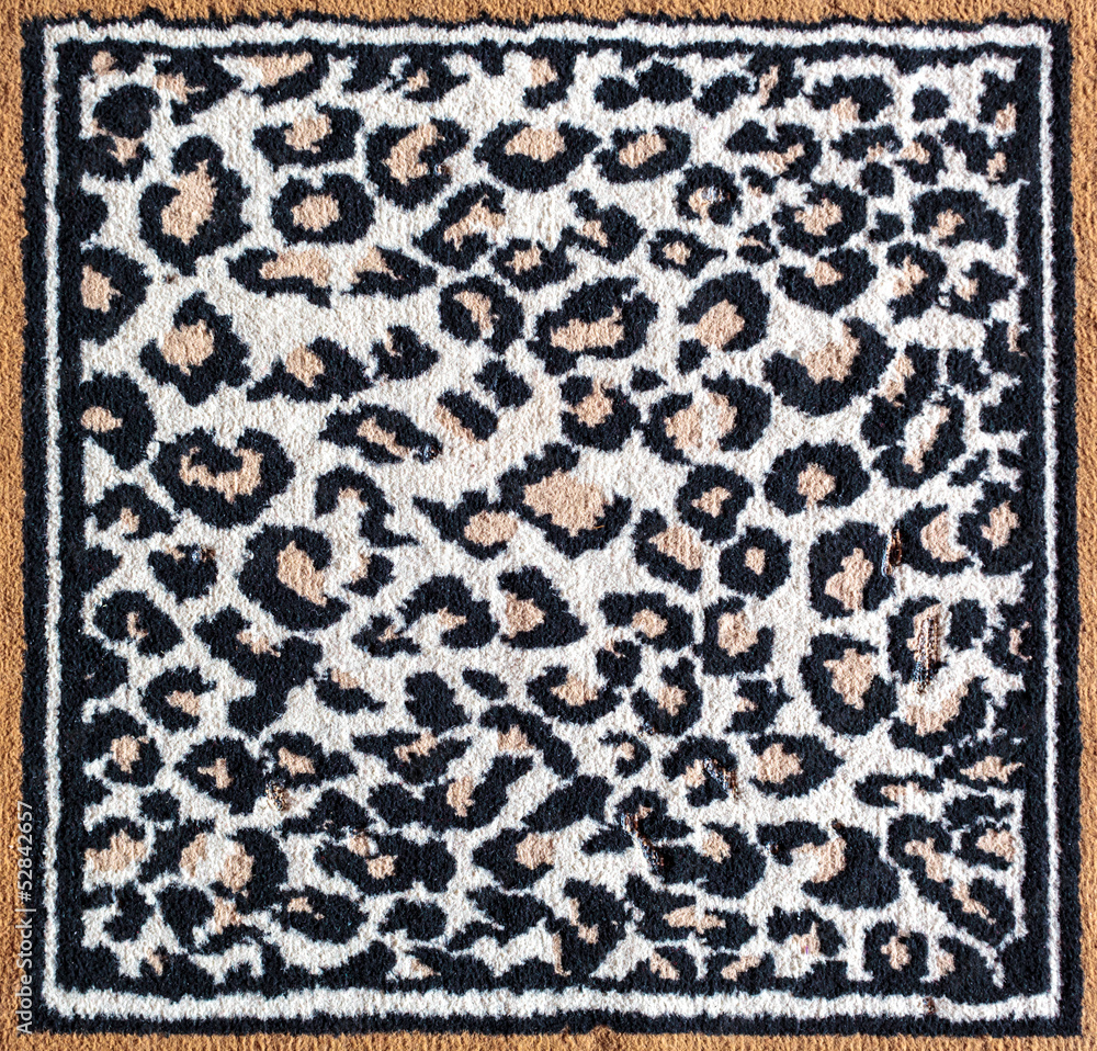 Black and white leopard tiger rug Black and white leopard tiger rug
