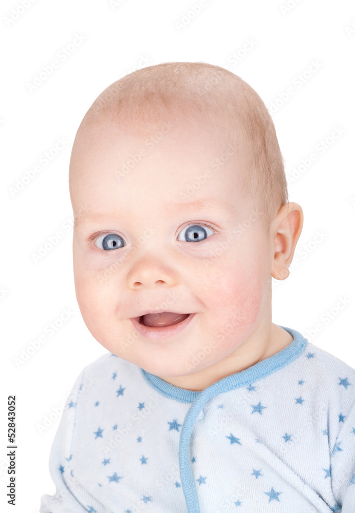 Cute smiling baby boy