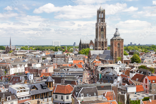 Utrecht widok z lotu ptaka, Holandia