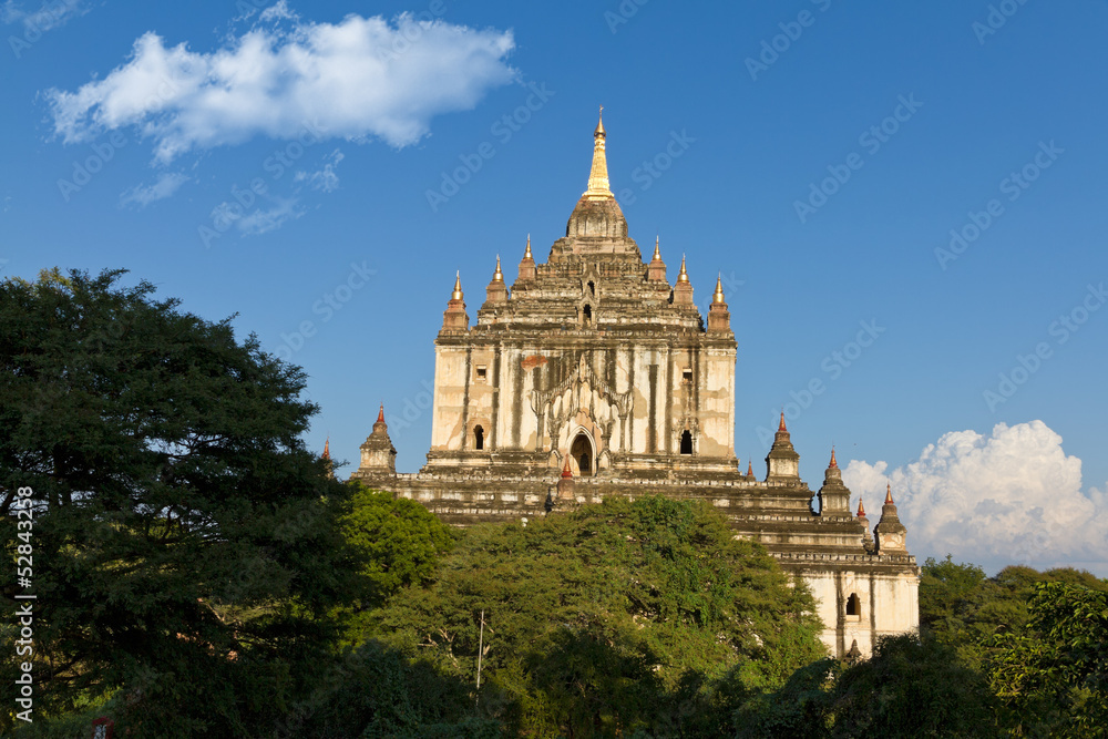 Thatbyinnyu temple in the morning in Bagan Burma