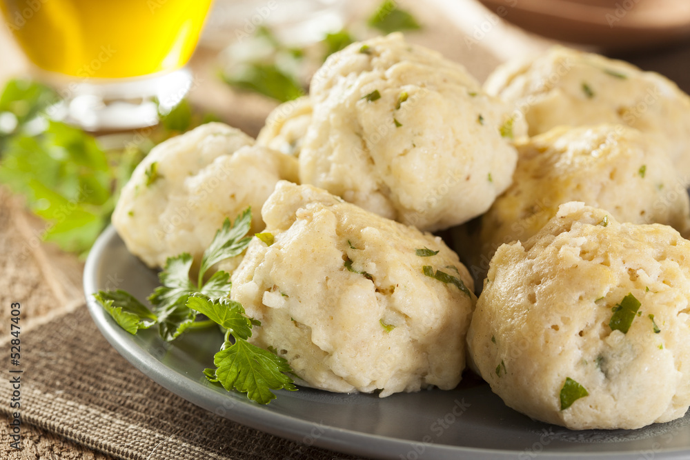 Homemade Matzo Balls with Parsley Homemade Matzo Balls with Parsley