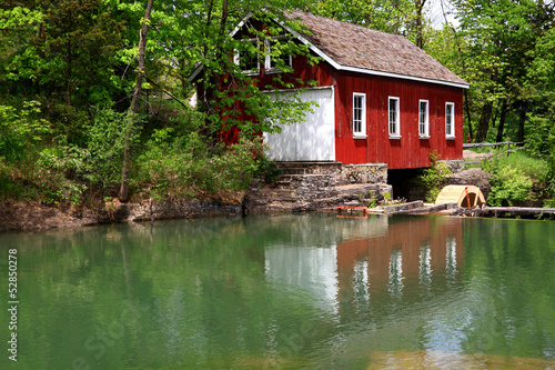 Historical Building of Sawmill and Dam.