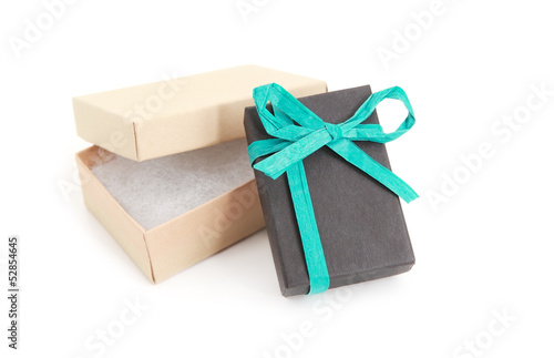 open and closed gift boxes