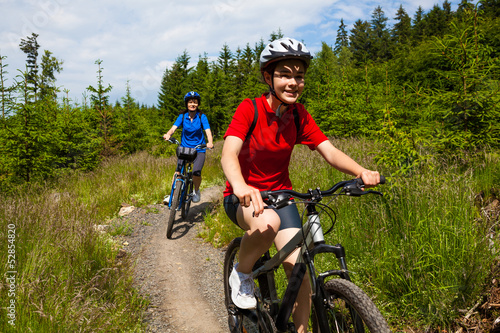 Women riding bikes