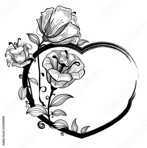 Flowers with heart shape