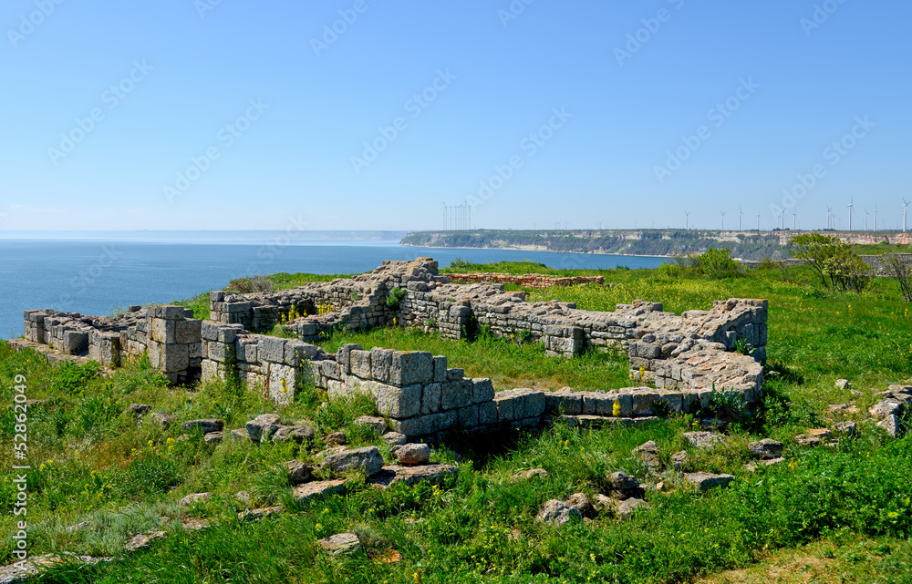 Medieval fortress on Cape Kaliakra, Black Sea, Bulgaria