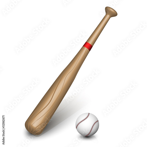 Baseball bat. Vector