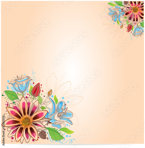 Vector floral background