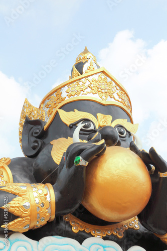 Phra Rahu statue  who is the mythical god of darkness  located i