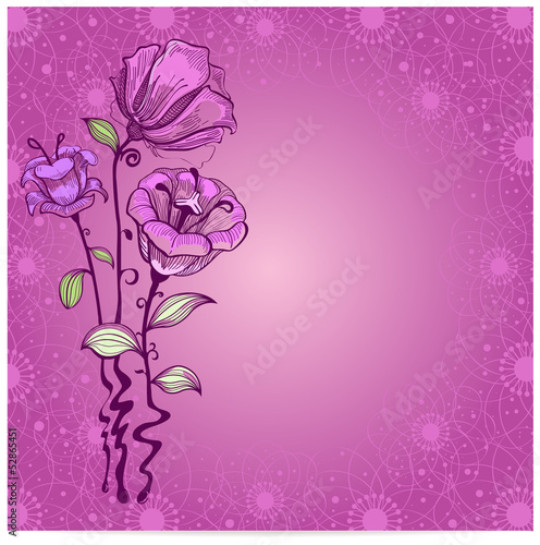 Vector floral background