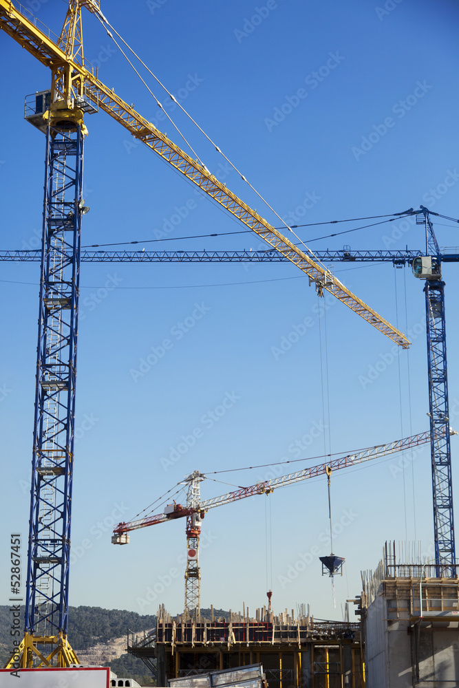 Construction Site Cranes