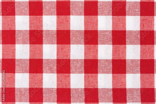 Red and white tablecloth texture background