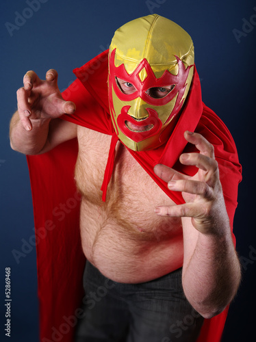 Luchador about to attack