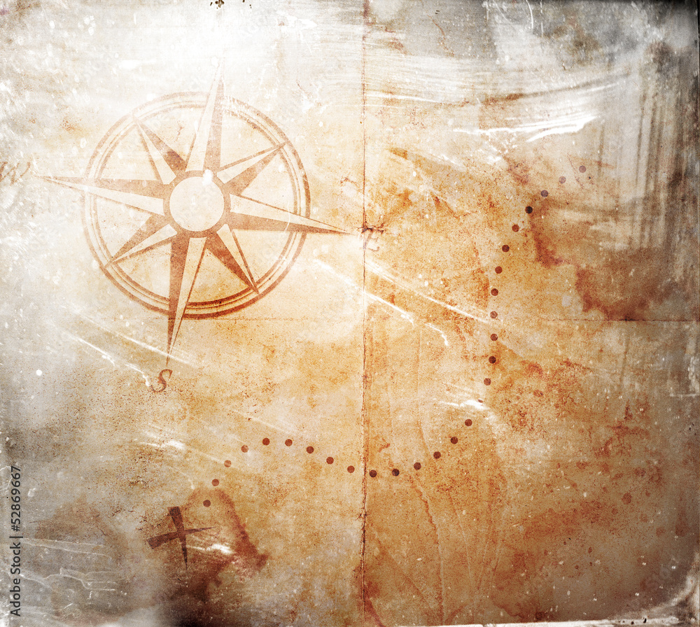 Fototapeta premium old treasure map