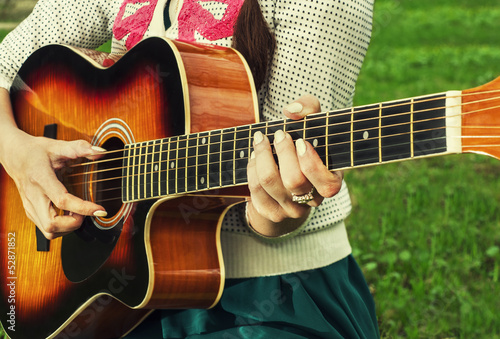 girl and guitar