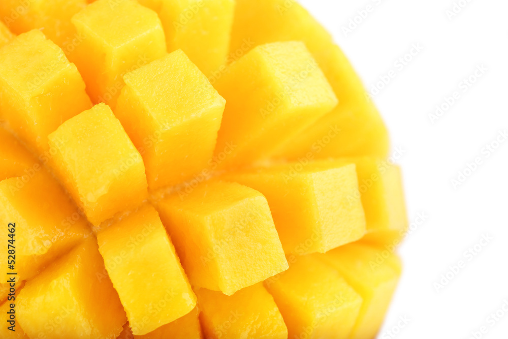 mango slice isolated on white background mango slice isolated on white background