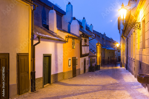 Photography Golden Lane at Prague Castle