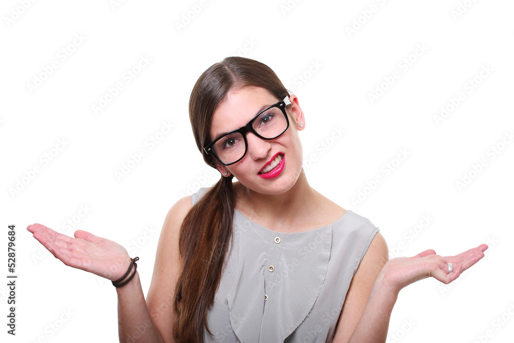 junge frau skeptisch junge frau skeptisch