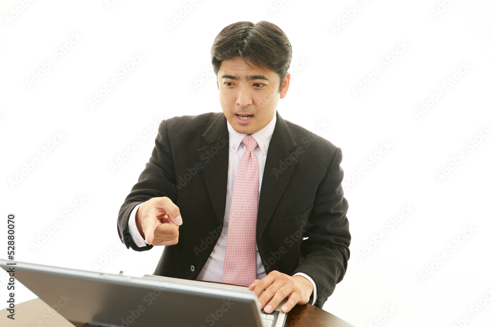 笑顔のビジネスマン 笑顔のビジネスマン