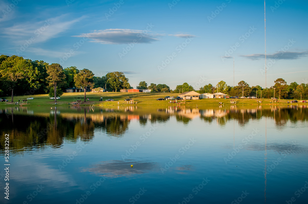 Obraz premium beautiful lake reflections