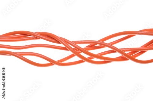 Cable line isolated on white background