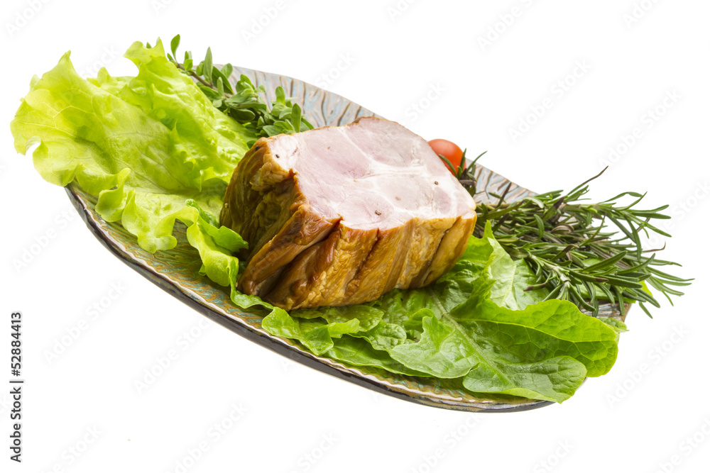 Bacon with vegetables