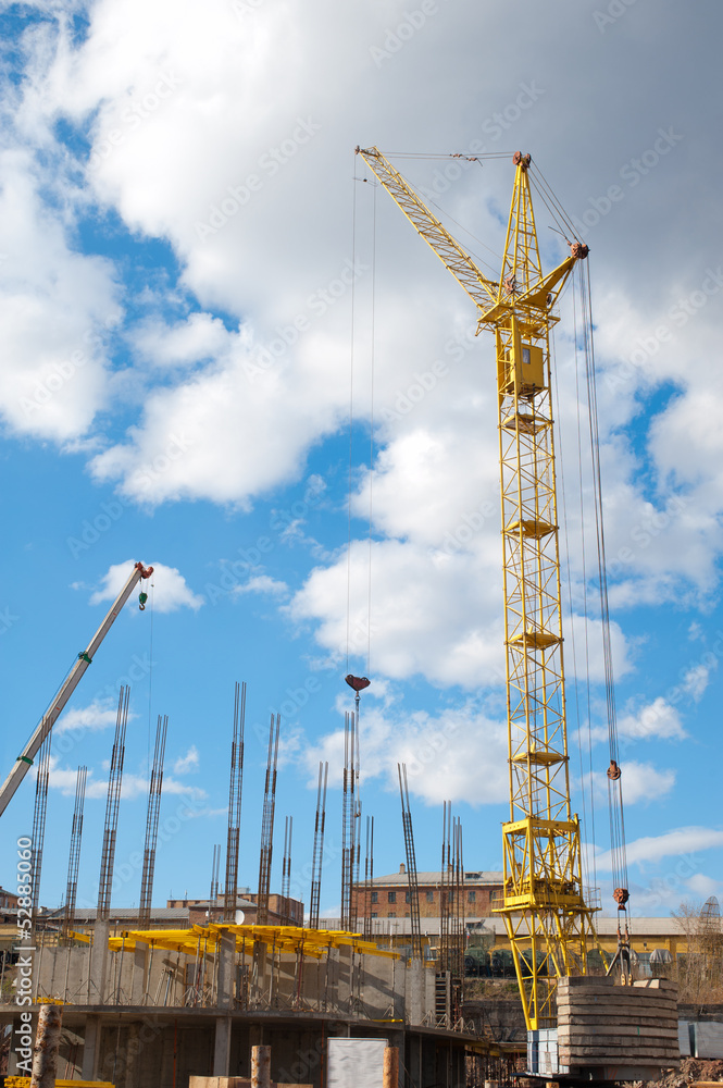 Crane at a construction