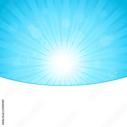 Sunshine Sky Background Blue