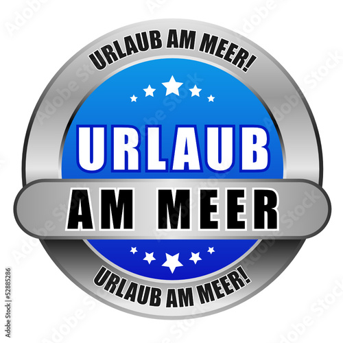 5 Star Button blau URLAUB AM MEER DTO DTO