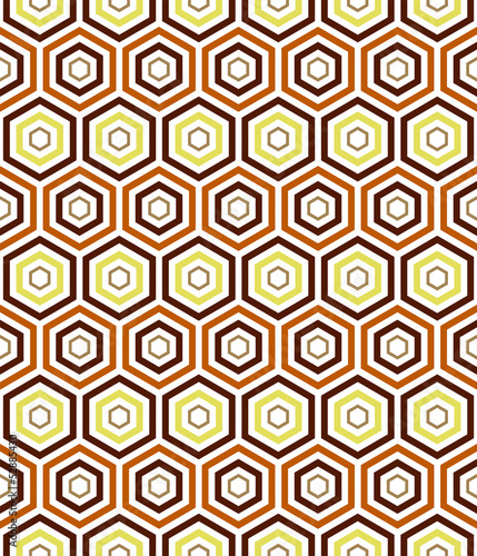 seamless earth tone hexa pattern background
