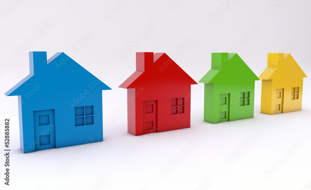 Colorful houses Colorful houses