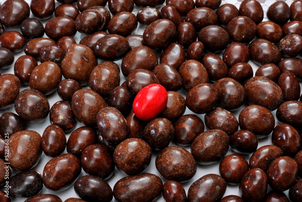 Noccioline tostate ricoperte di cioccolato Noccioline tostate ricoperte di cioccolato