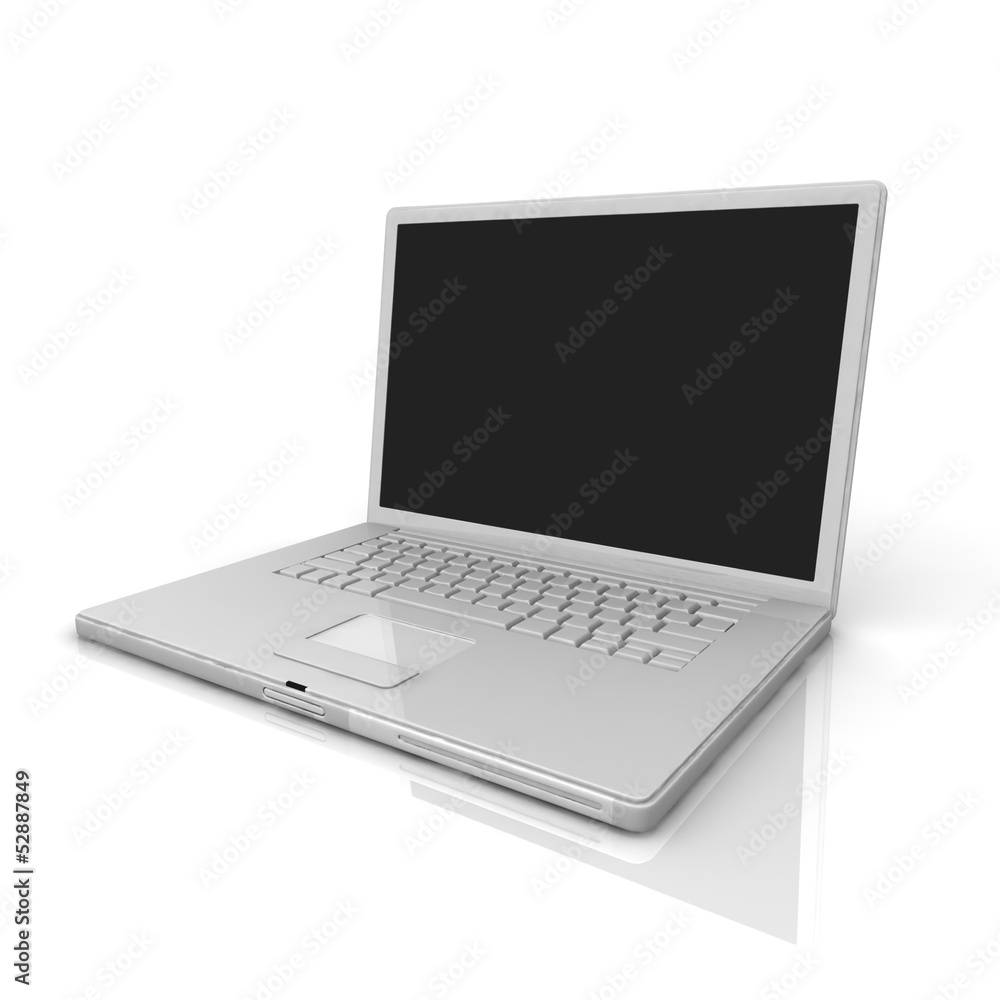 3D professional Laptop isolated on white with empty space. 3D professional Laptop isolated on white with empty space.