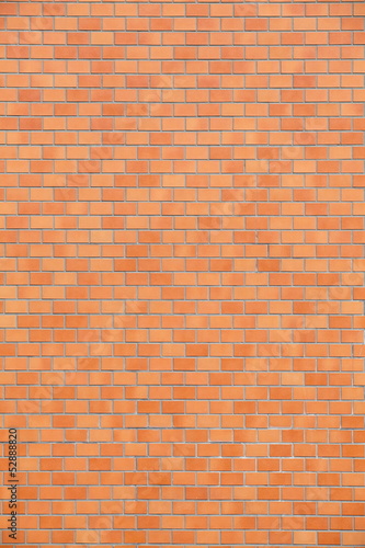 Decorative red brick wall texture in horizontal view