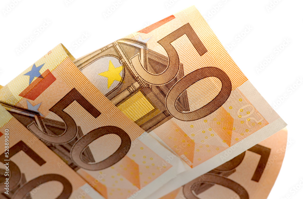 fifty euro close up