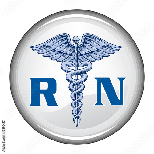 Registered Nurse Button