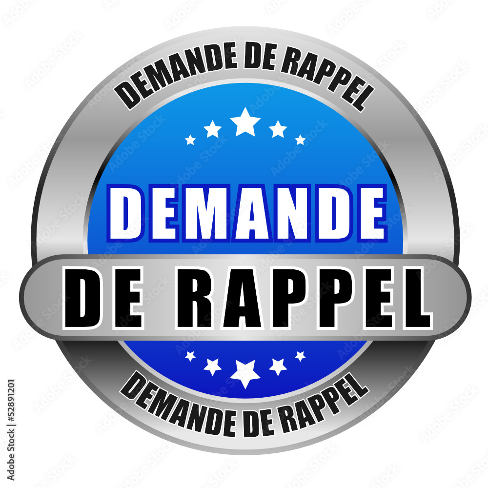 5 Star Button blau DEMANDE DE RAPPEL 5 Star Button blau DEMANDE DE RAPPEL