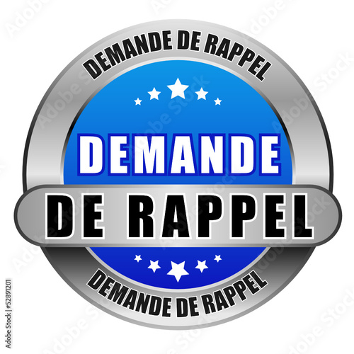 5 Star Button blau DEMANDE DE RAPPEL