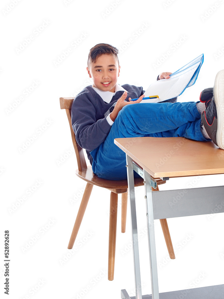 Fototapeta premium junge in der schule