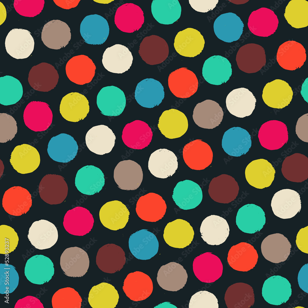 Seamless color pattern with grunge circles Seamless color pattern with grunge circles