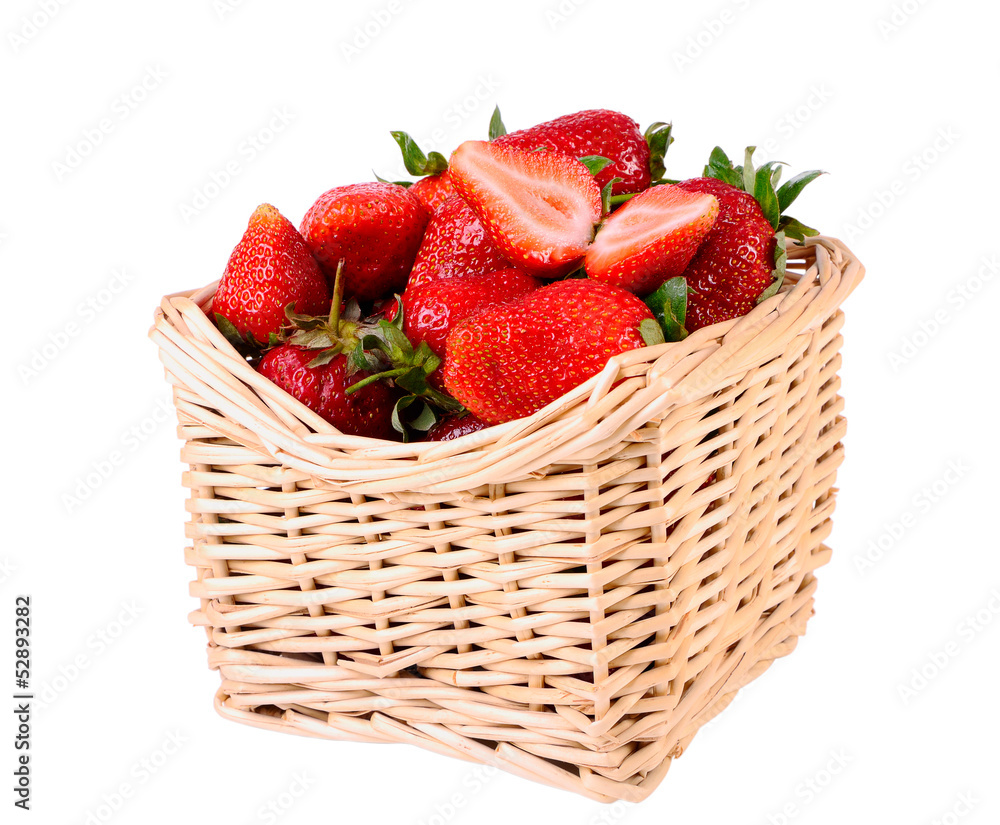 Strawberries in a basket Strawberries in a basket