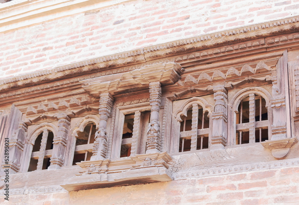 Carved windows-Royal Palace. Bhaktapur-Nepal. 0244