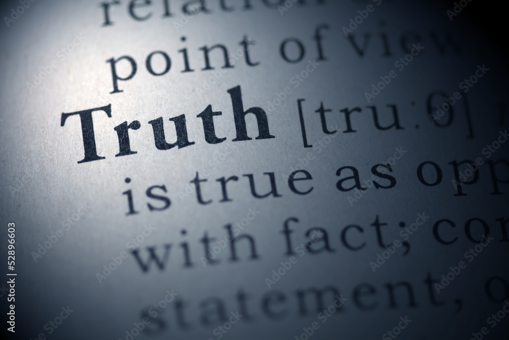 Naklejka premium Truth