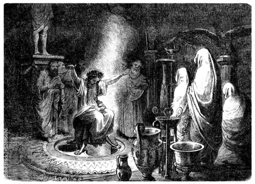 Fototapet Ancient Greece : Pythia - La Pythie de Delphes