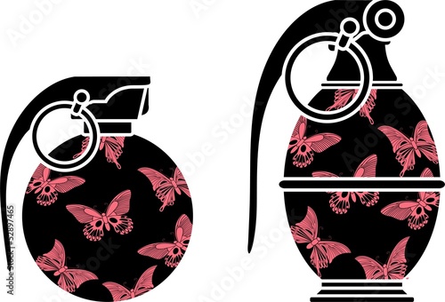 stencils of glamour grenades
