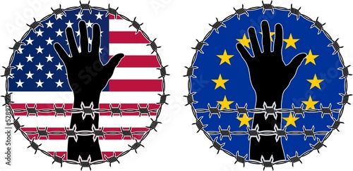 Violation of human rights in USA and EU