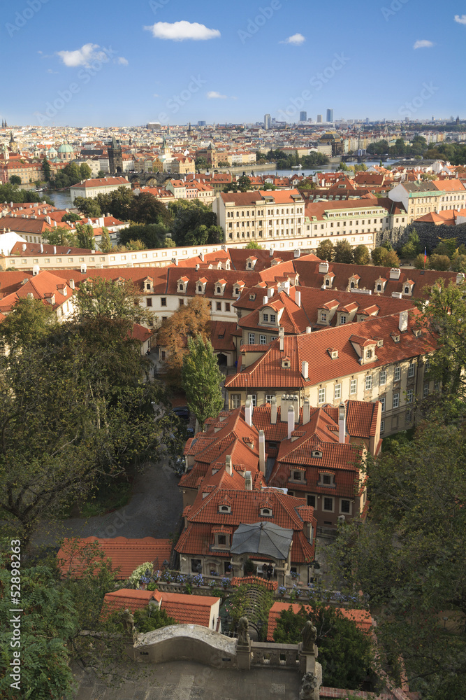 Picturesque Prague skyline