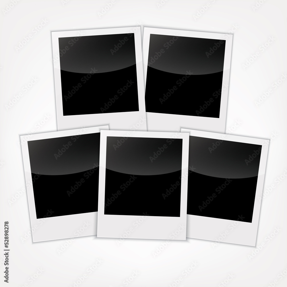 5 blank photo frames 5 blank photo frames