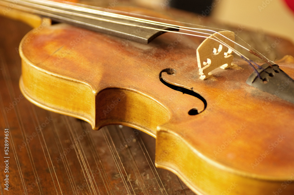 Fototapeta Close-up of an old violin