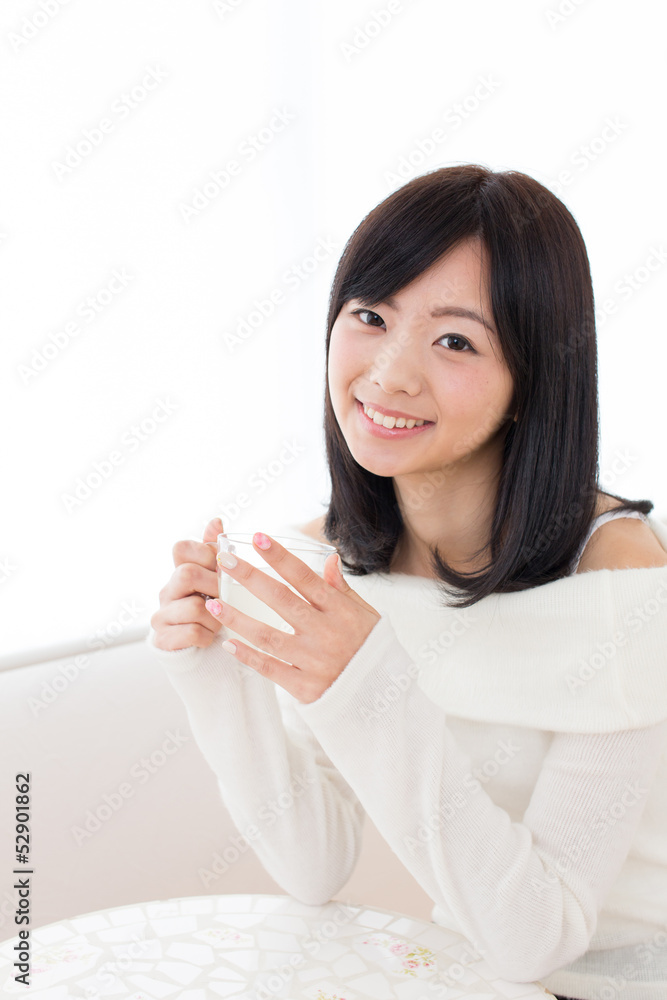 beautiful asian woman relaxing in the cafe beautiful asian woman relaxing in the cafe